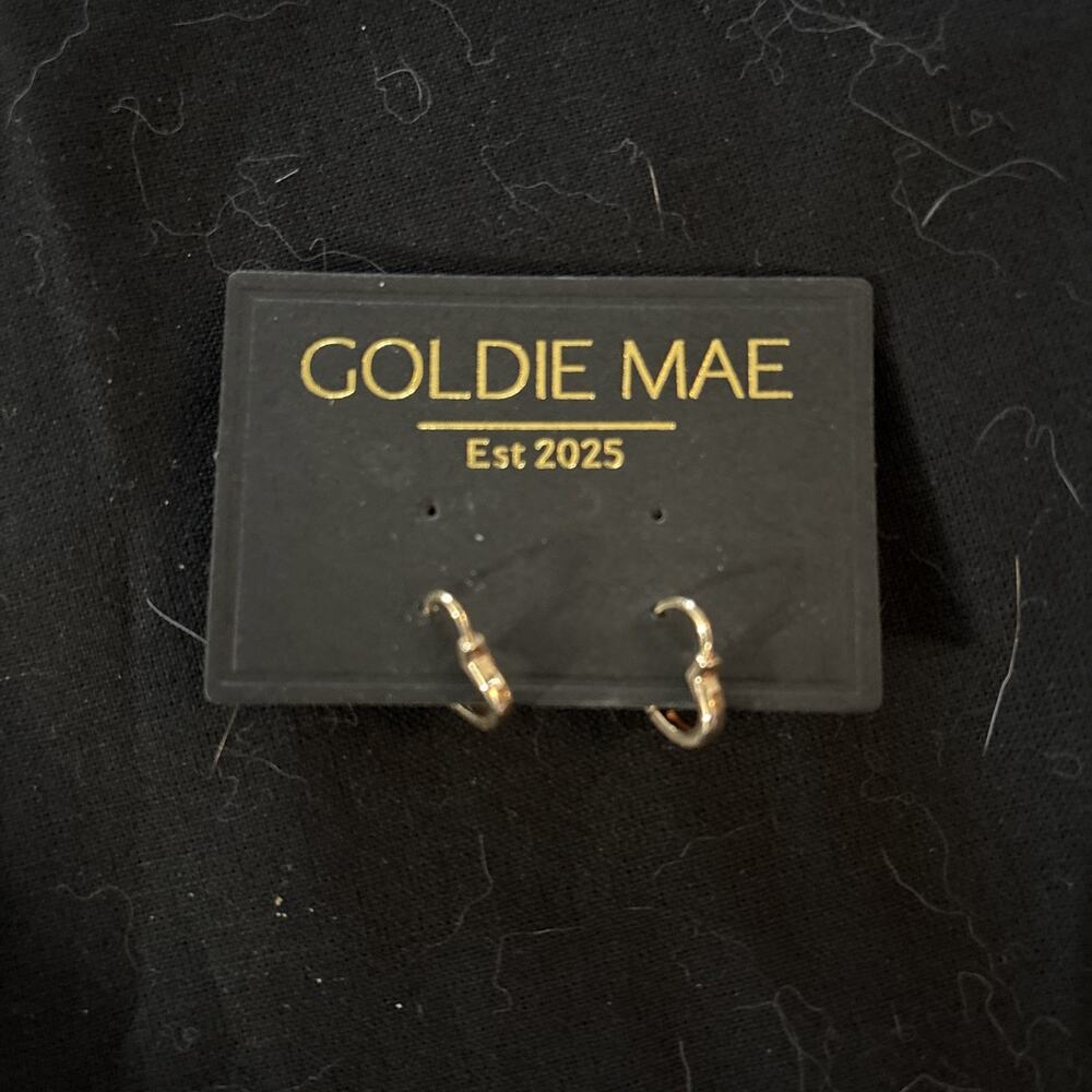 Goldie Mae Gold Heart Earrings